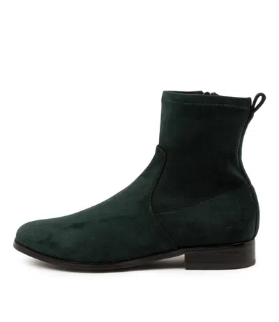 DIANA FERRARI DIANA FERRARI FINKIS GREEN STRTCH M SDE WOMENS SHOES CASUAL BOOTS ANKLE