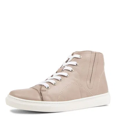 DIANA FERRARI DIANA FERRARI SABELI LIGHT GREY LEATHER LACE UP BOOTS WOMENS SHOES CASUAL