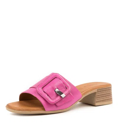 DIANA FERRARI DIANA FERRARI TAMATHA TAN LEATHER WOMENS SHOES CASUAL SANDALS HEELED