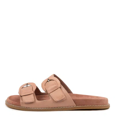 DIANA FERRARI DIANA FERRARI VEMBER SALMON LEATHER WOMENS SHOES CASUAL SANDALS SANDALS FLAT