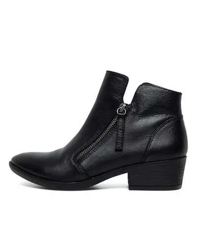 DIANA FERRARI DIANA FERRARI ZALEN WHISKY LEATHER WOMENS SHOES CASUAL BOOTS ANKLE