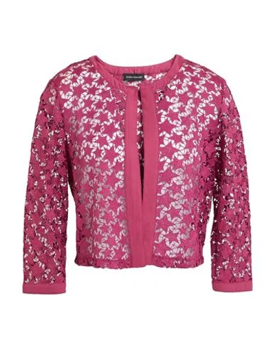 DIANA GALLESI DIANA GALLESI WOMAN JACKET FUCHSIA SIZE 14 POLYESTER
