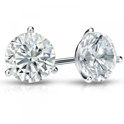 DIANA M. 14KT WHITE GOLD DIAMOND MARTINI STUD EARRINGS CONTAINING 1.00 CTS TW