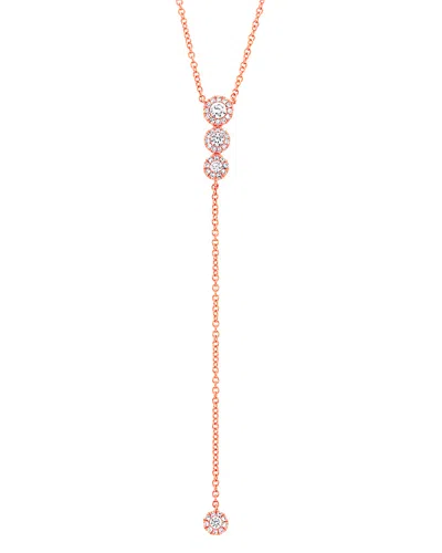 DIANA M. DIANA M. FINE JEWELRY 14K ROSE GOLD 0.29 CT. TW. DIAMOND NECKLACE