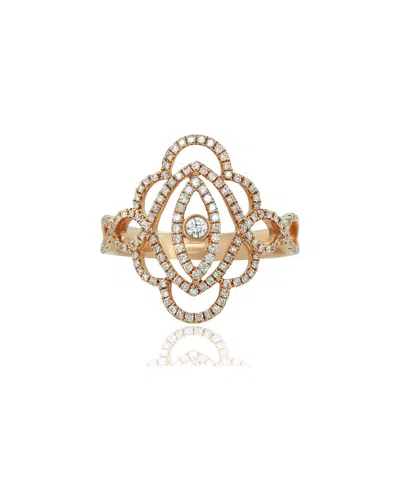 DIANA M. DIANA M. FINE JEWELRY 18K 0.53 CT. TW. DIAMOND HALF-SET RING