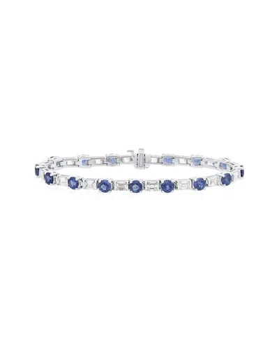 DIANA M. DIANA M. FINE JEWELRY 18K 14.70 CT. TW. DIAMOND & SAPPHIRE BRACELET