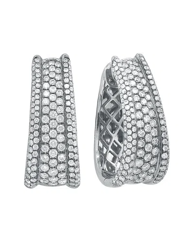 DIANA M. DIANA M. FINE JEWELRY 18K 4.28 CT. TW. DIAMOND HOOPS