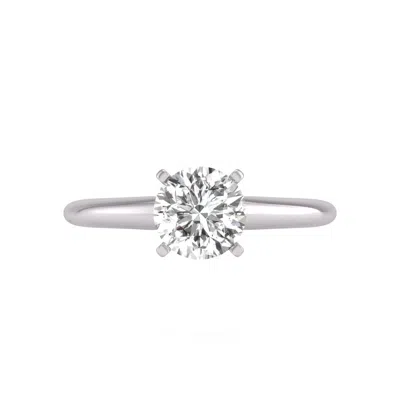 DIANA M. DIANA M LAB 14KT WG 1CT TW LGD 4PRONG SOLITAIRE RING