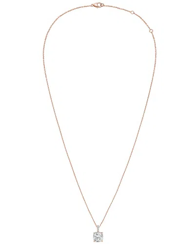 DIANA M LAB GROWN DIAMONDS DIANA M. 14K ROSE GOLD 10.25 CT. TW. LAB-GROWN DIAMOND PENDANT NECKLACE