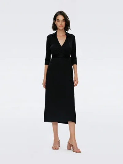 DIANE VON FURSTENBERG ABIGAIL MIDI WRAP DRESS