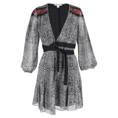 DIANE VON FURSTENBERG BIANKA WRAP DRESS IN MULTICOLOR SILK