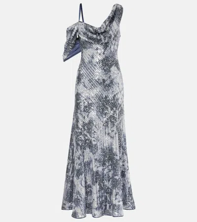 DIANE VON FURSTENBERG JOAQUIN SEQUINED MAXI DRESS