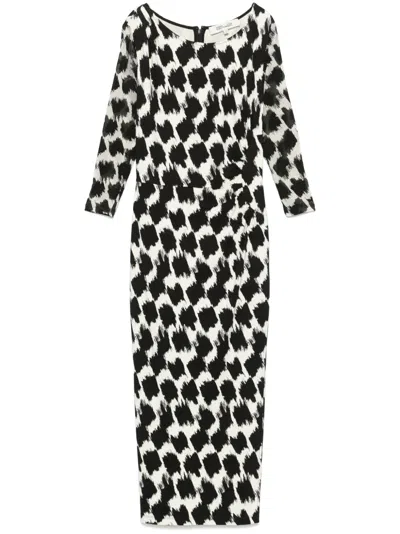 DIANE VON FURSTENBERG LINEA MIDI DRESS