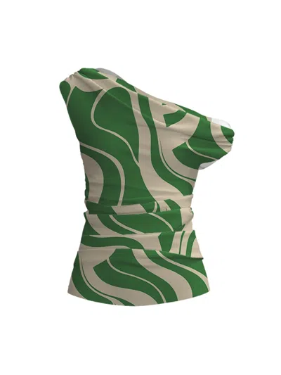 DIARRABLU ALBA FSC CERTIFIED VISCOSE TOP – LUZE OLIVE