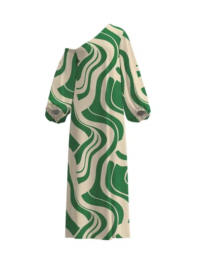 DIARRABLU PRINTED COTTON POPLIN NIVA DRESS