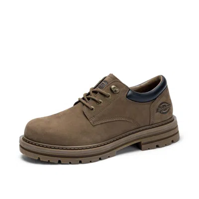DICKIES Dickies 【牛皮革】工装鞋男2024秋冬季防水厚底皮鞋低帮英伦男休闲鞋