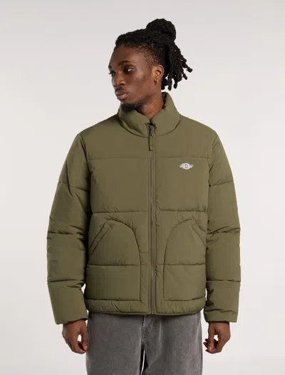 DICKIES JACKETS AND JACKETS MAN DICKIES SUMMERDALE PUFFER - DK0A87OGMGR1 MILITARY GREEN