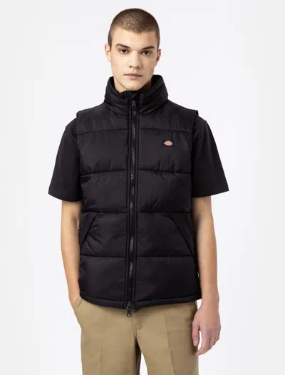 DICKIES JACKETS AND JACKETS MAN DICKIES WALDENBURG VEST - DK0A4Y2K BLACK