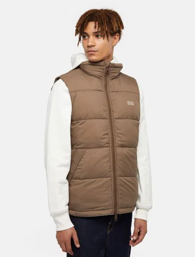 DICKIES JACKETS AND JACKETS MAN DICKIES WALDENBURG VEST - DK0A4Y2K MR1 MUSHROOM