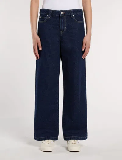 DICKIES JEANS WOMAN DICKIES MECHANIC W - DK0A87NM0DD1 DARK DENIM