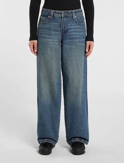 DICKIES JEANS WOMAN DICKIES MECHANIC W - DK0A87NML231 KHAKI DYED BLUE