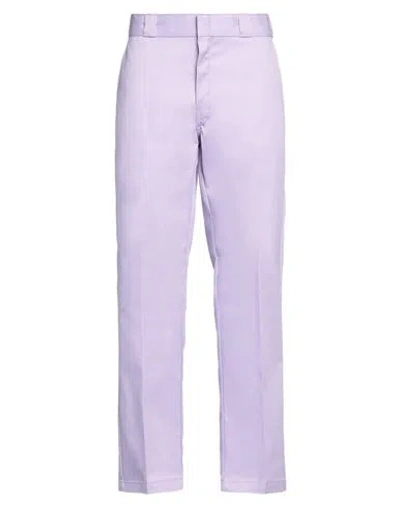 DICKIES DICKIES MAN PANTS LILAC SIZE 30W-32L POLYESTER, COTTON