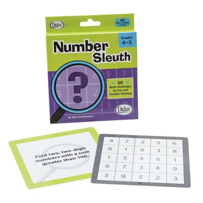 DIDAX DIDAX GR 4-5 NUMBER SLEUTH FLUENCY NUMBER SENSE THROUGH PUZZLE & PLAY