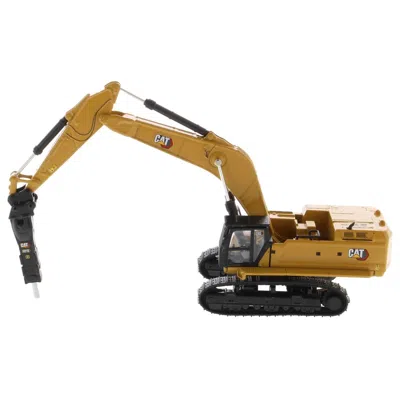 DIECAST MASTERS CAT CATERPILLAR 395 NEXT-GENERATION HYDRAULIC EXCAVATOR YELLOW WITH ADDITIONAL TOOLS HIGH LINE SERIE
