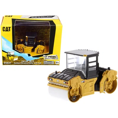 DIECAST MASTERS DIECAST MASTERS CAT CATERPILLAR CB-13 TANDEM VIBRATORY PLAY & COLLECT SERIES 1 BY 64 SCALE DIECAST M