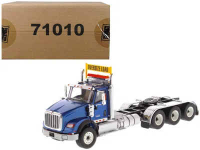 DIECAST MASTERS INTERNATIONAL HX620 DAY CAB TRIDEM TRACTOR BLUE 1/50 DIECAST MODEL BY DIECAST MASTERS