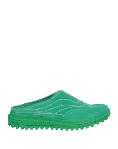 DIEMME DIEMME MAN MULES & CLOGS GREEN SIZE 10 LEATHER