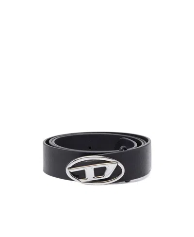 DIESEL DIESEL 1DR LOGO-BUCKLE FASTENED BELT