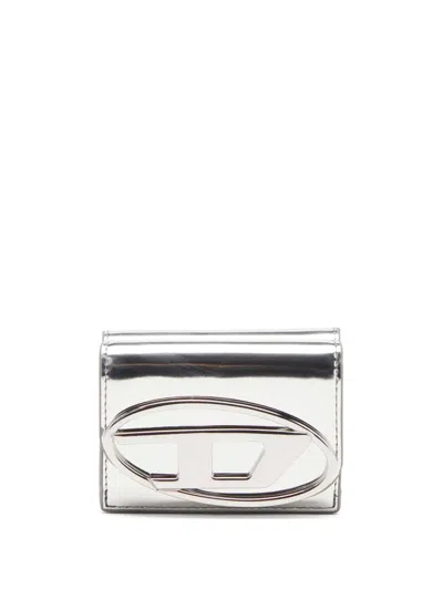 DIESEL 1DR MIRRORED-FINISH WALLET