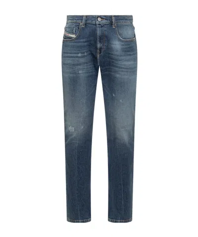DIESEL DIESEL 2019 D-STRUKT SLIM-FIT DISTRESSED JEANS