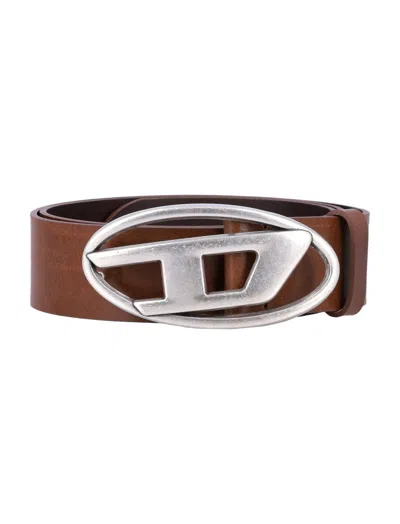 DIESEL MEN BROWN B-1DR CLASSIC BUCKLE BELT, 34 LUXURY BELTS FOR MEN DARVEYS