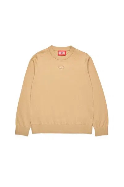 DIESEL COTTON PULLOVER BRANDED WITH OVAL D LOGO