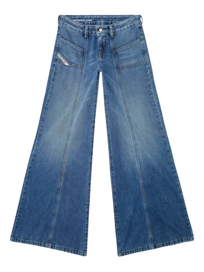 DIESEL D-AKII WIDE-LEG DENIM JEANS
