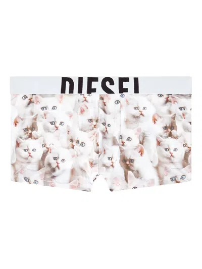 DIESEL DAMIEN KITTEN-PRINT BRIEFS