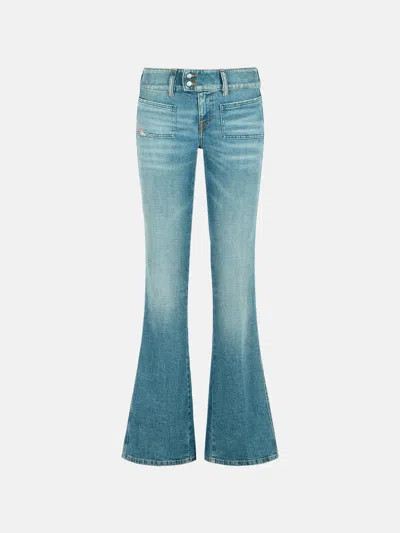 DIESEL 'D.HUSH' MEDIUM BLUE COTTON JEANS