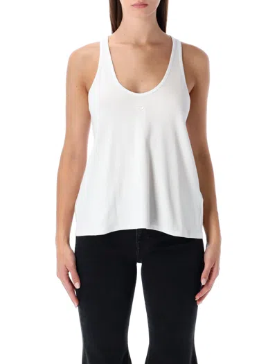 DIESEL DIESEL DIESEL WHITE ORGANIC COTTON TANK TOP