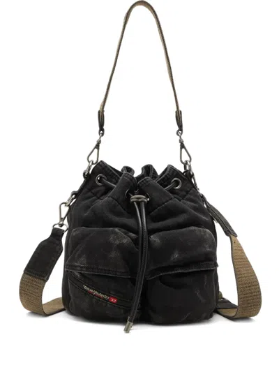 DIESEL DRAWSTRING POCKET SHOULDER BAG