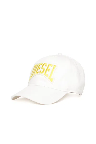 DIESEL GABARDINE BASEBALL CAP WITH PATCH