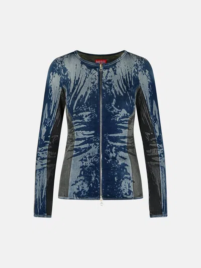 DIESEL 'GARY' BLUE COTTON TOP