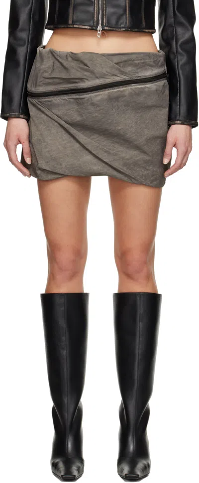 DIESEL GRAY O-RIGIN MINISKIRT