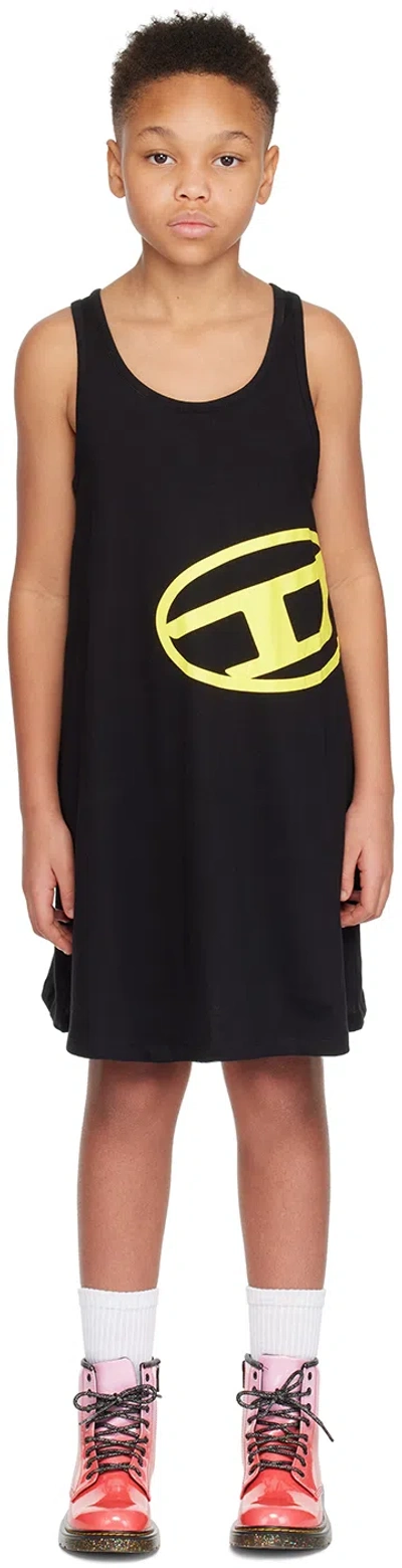 DIESEL KIDS BLACK MCUDEMMY DRESS
