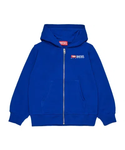 DIESEL DIESEL KIDS ZIP-UP HOODIE SWEATERS