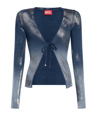DIESEL DIESEL M-ISOLDE FADED METALLIC CARDIGAN