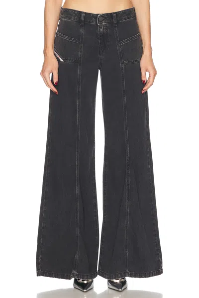 DIESEL MID RISE FLARE LEG JEANS
