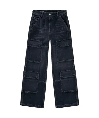 DIESEL DIESEL D-TOUCH-CARGO RELAXED JEANS