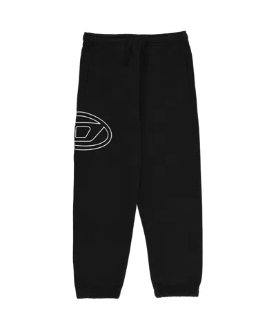 DIESEL DIESEL KIDS PMARKIBIGOVAL LOGO PRINTED DRAWSTRING TRACK TROUSERS